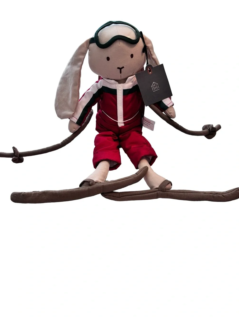 Snow bunny ski bunny plush